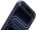iPhone 17 Pro, przód, Dynamic Island w górnej części urządzenia, przycisk czynności, przyciski głośności
