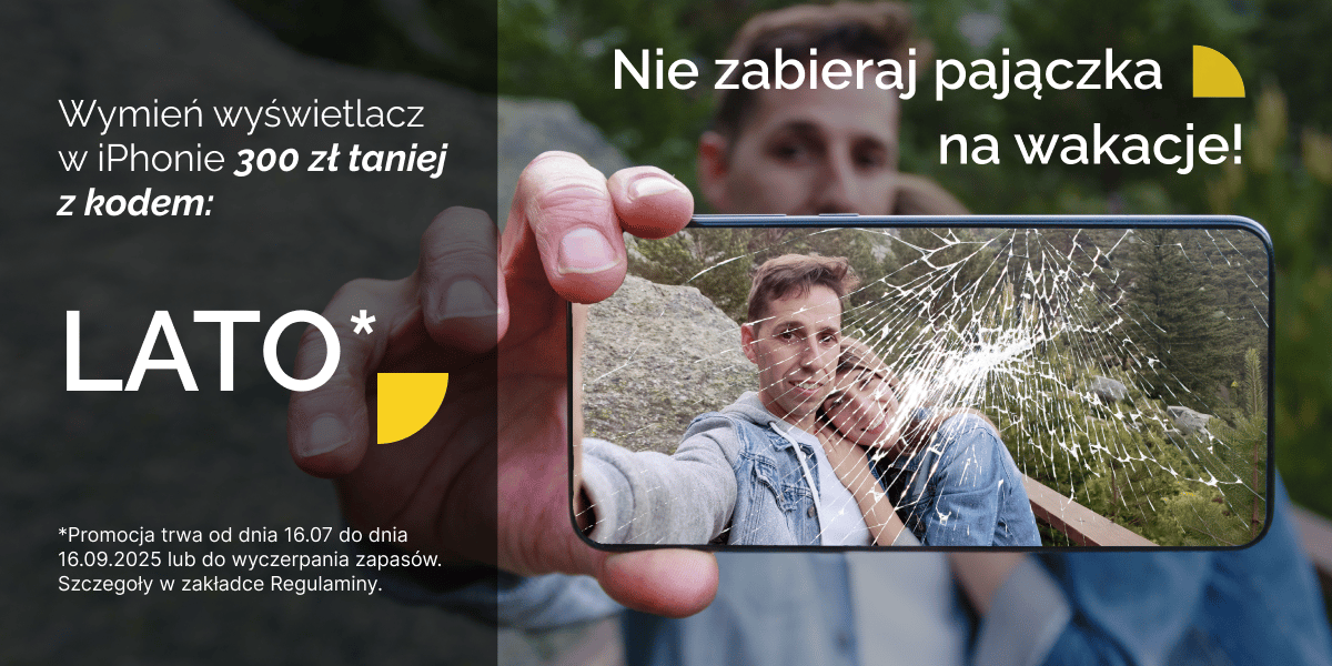 Wymiana wyświetlacza 300zł taniej
