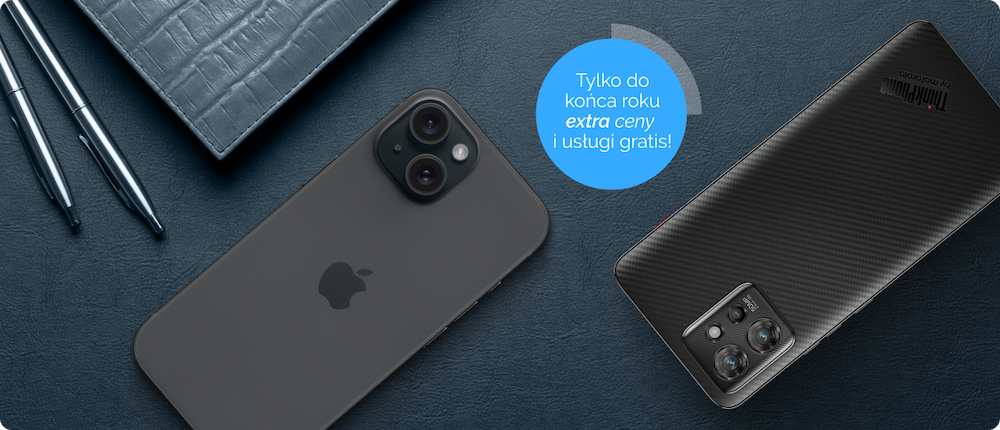 Specjalna promocja dla klientów firmowych na smartfony Apple i Motorola.  Wymień swoją flotę jeszcze w tym roku!