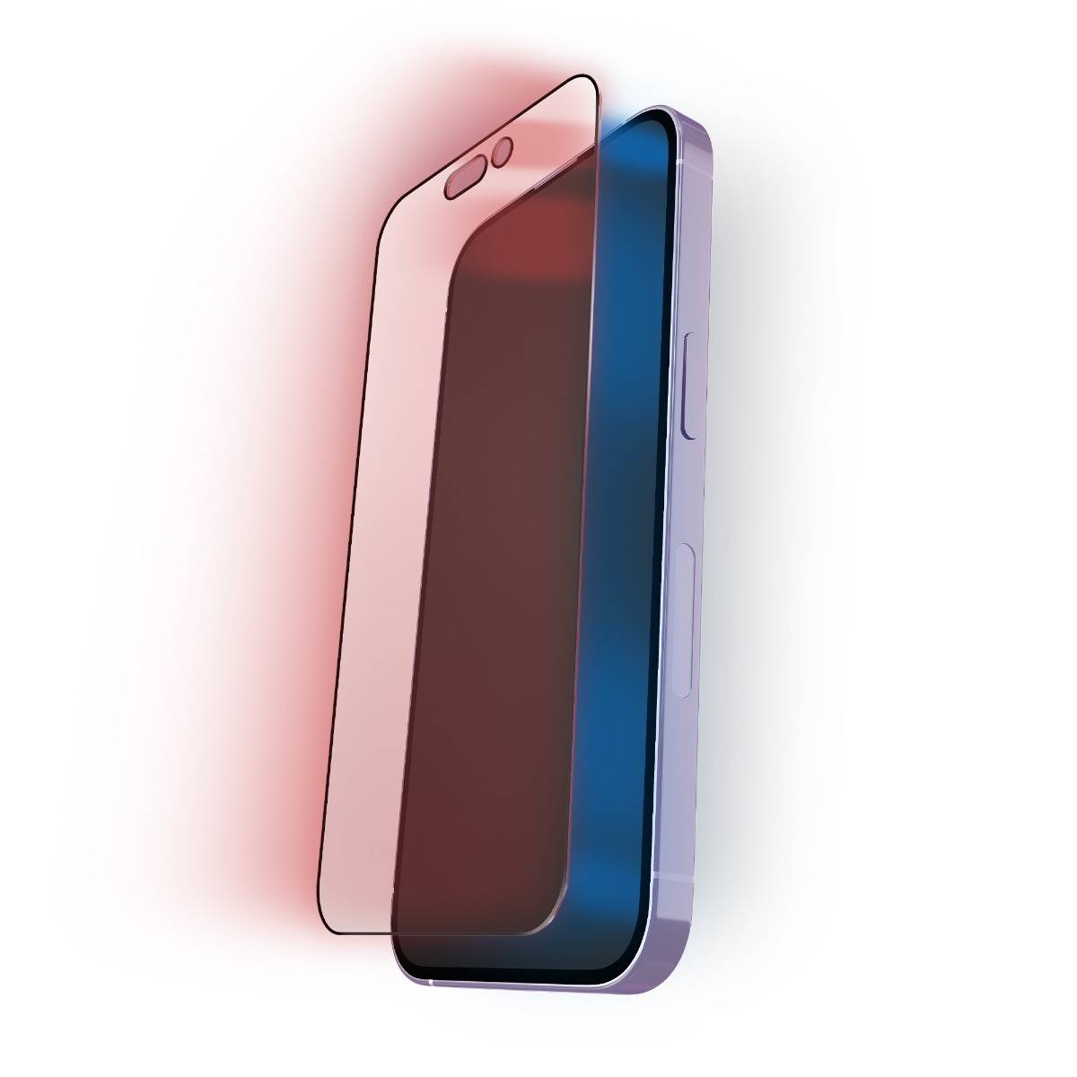 BodyGuardz Red light Converter Glass - szkło ochronne z konwerterem światła niebieskiego do iPhone 18 Pro Max / 17 Pro Max / 16 Pro Max