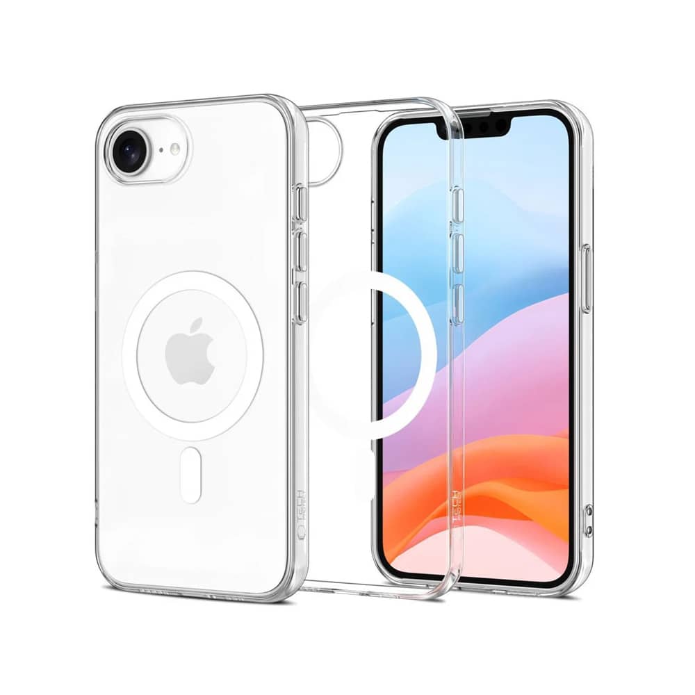 Etui Tech-Protect FlexAir MagSafe na iPhone 16e/17e - przezroczyste