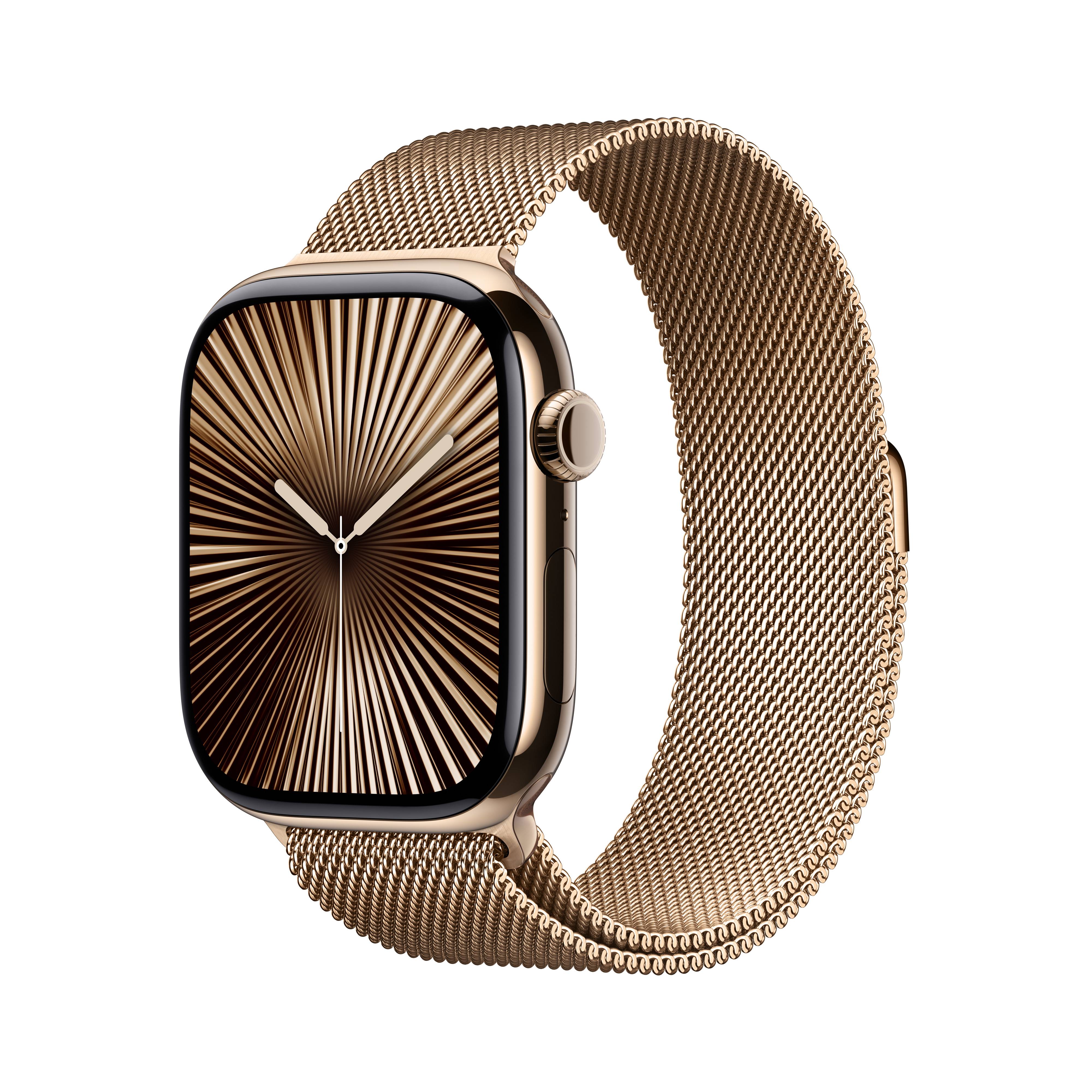 Apple Watch Series 10 GPS + Cellular 42mm Gold Titanium Case