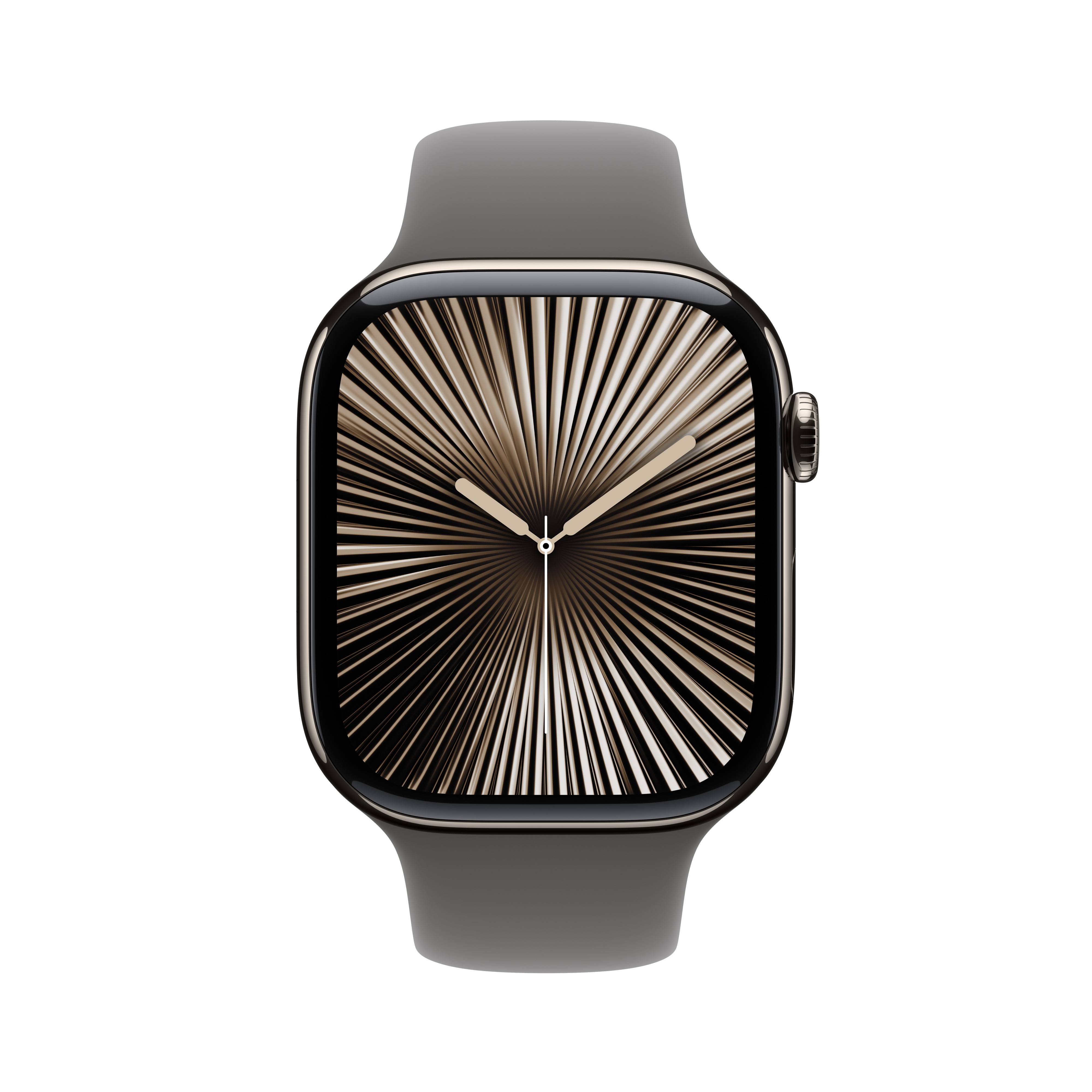 Apple Watch Series 10 GPS + Cellular 42mm Natural Titanium