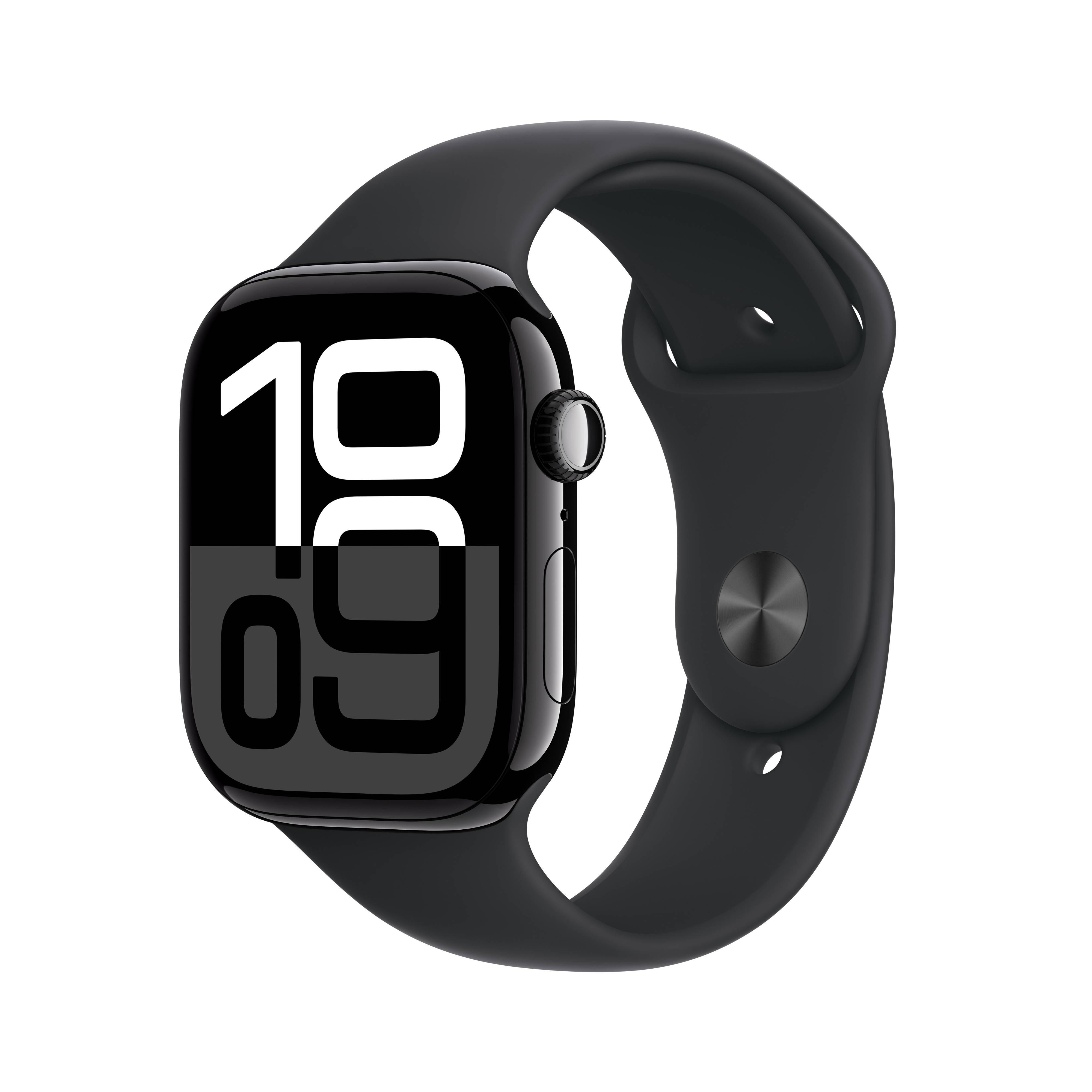 Apple Watch Series 10 GPS Cellular 46mm Jet Black Aluminium Case with Black Sport Band M L iMad.pl
