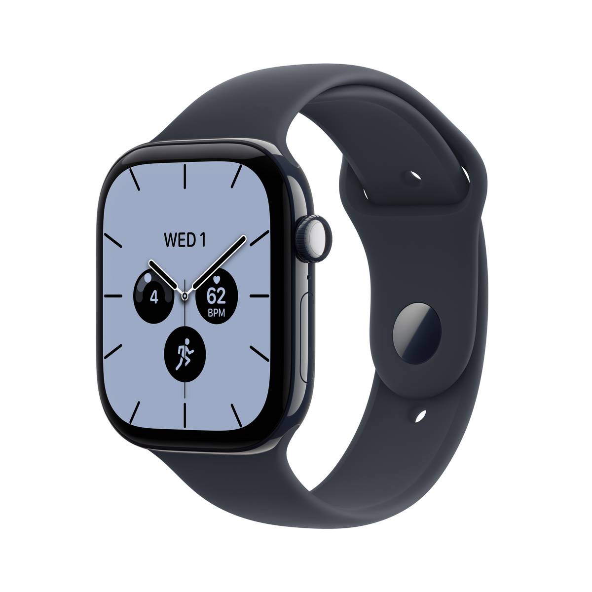 Apple Watch Series 12 GPS + Cellular 46mm Night Blue Ceramic Case with Navy Blue Sport Band - S/M