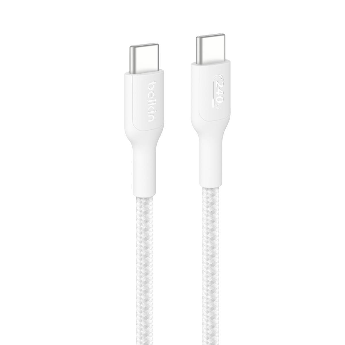 Belkin BoostCharge Kabel USB-C na USB-C 240W, BoostCharge Pro, 1m, biały