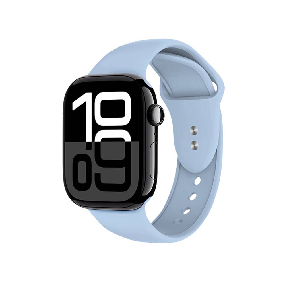 Crong Liquid- Pasek do Apple Watch 42/44/45 mm (błękitny)