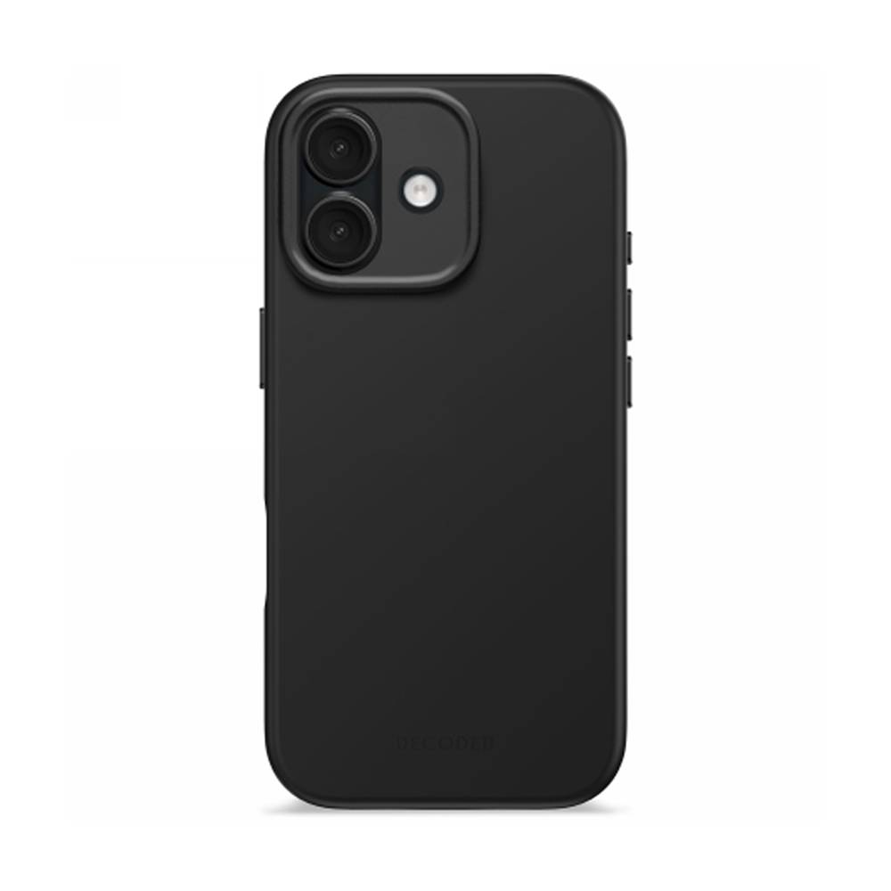 Decoded AntiMicrobial Silicone Backcover - silikonowa obudowa ochronna do iPhone 17 kompatybilna z MagSafe (phantom black)