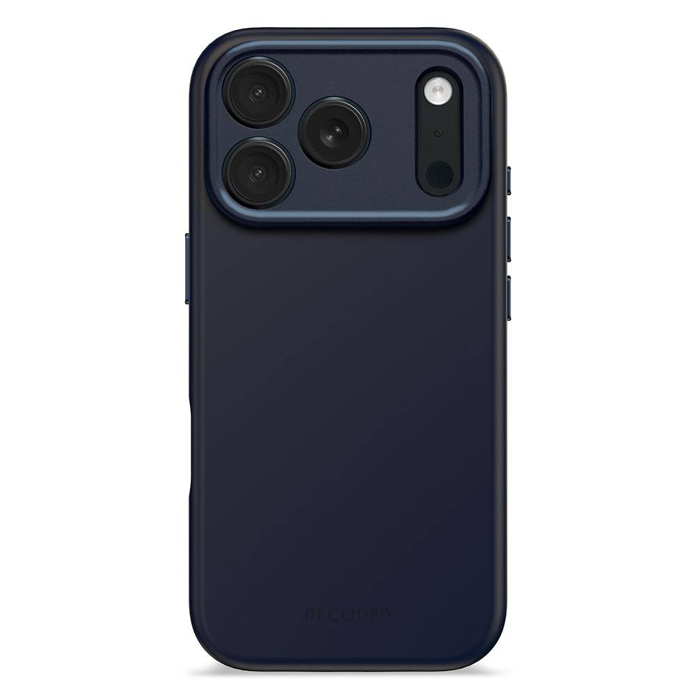 Decoded AntiMicrobial Silicone Backcover - silikonowa obudowa ochronna do iPhone 17 Pro kompatybilna z MagSafe (true navy)
