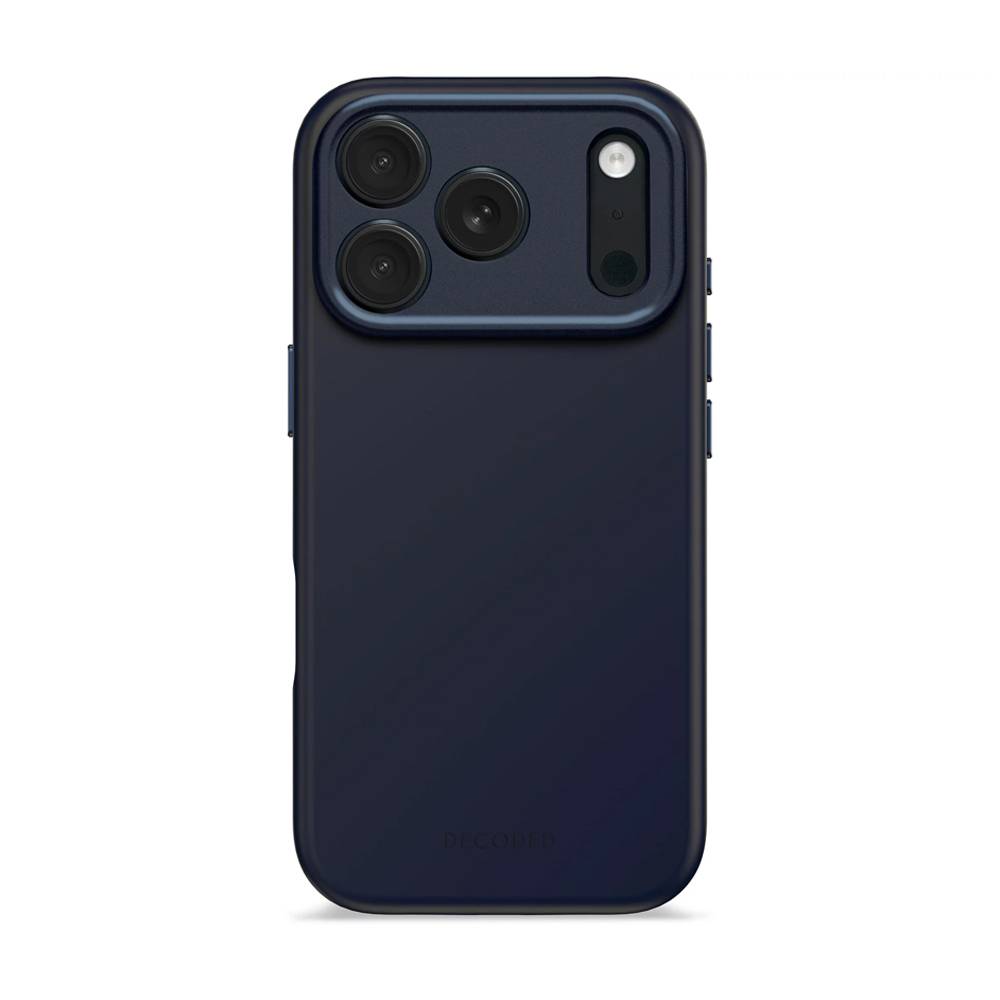 Decoded AntiMicrobial Silicone Backcover - silikonowa obudowa ochronna do iPhone 17 Pro kompatybilna z MagSafe (true navy)