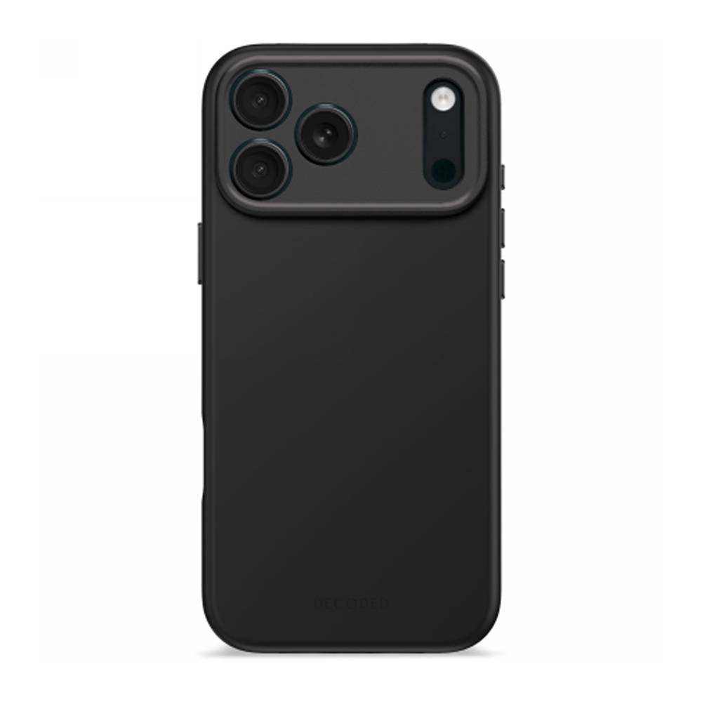 Decoded AntiMicrobial Silicone Backcover - silikonowa obudowa ochronna do iPhone 17 Pro Max kompatybilna z MagSafe (phantom black)
