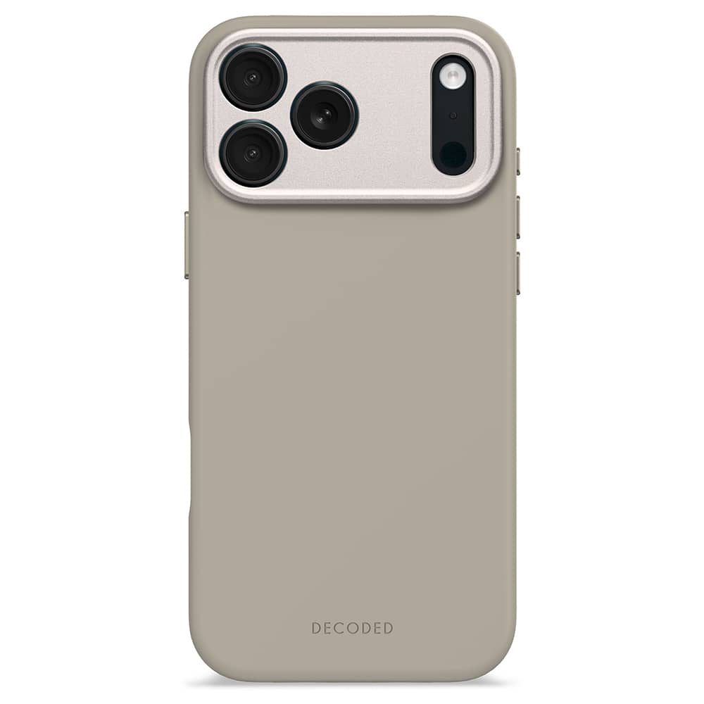 Decoded AntiMicrobial Silicone Backcover - silikonowa obudowa ochronna do iPhone 17 Pro Max kompatybilna z MagSafe (soft taupe)