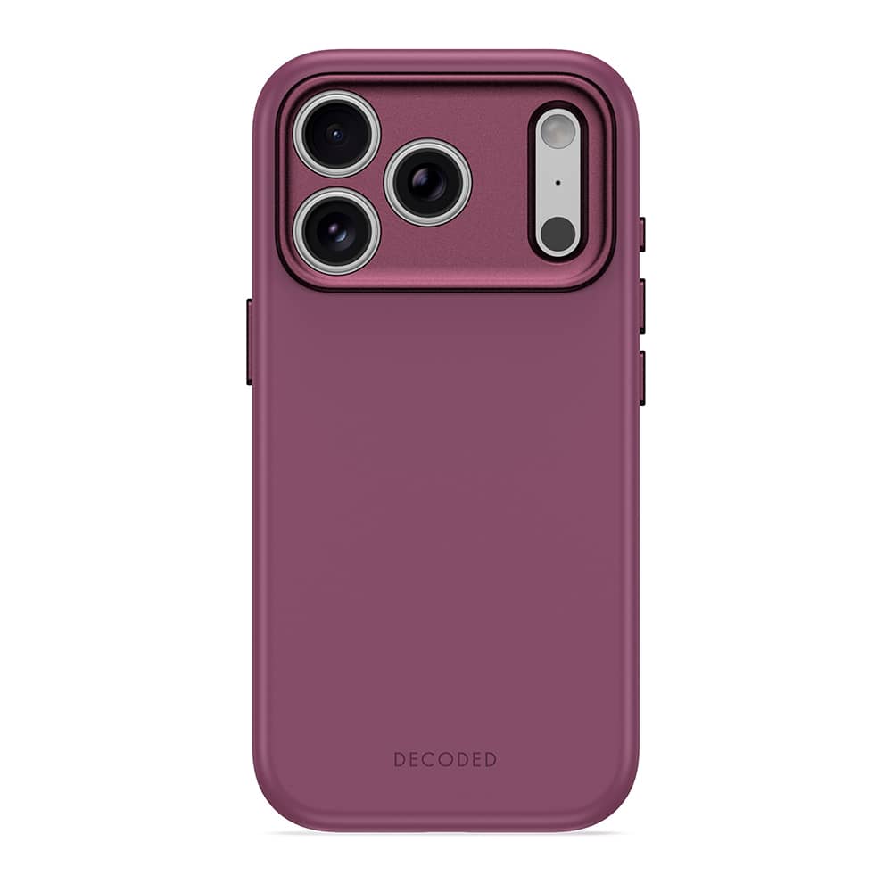 Decoded AntiMicrobial Silicone Backcover - etui do iPhone 18 Pro / 17 Pro kompatybilne z MagSafe (plum)