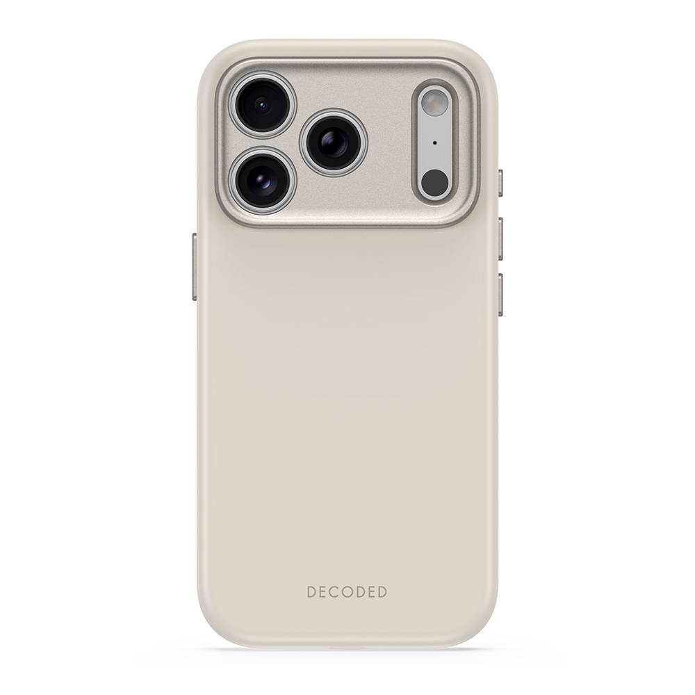 Decoded AntiMicrobial Silicone Backcover - etui do iPhone 18 Pro Max / 17 Pro Max kompatybilne z MagSafe (pebble grey)