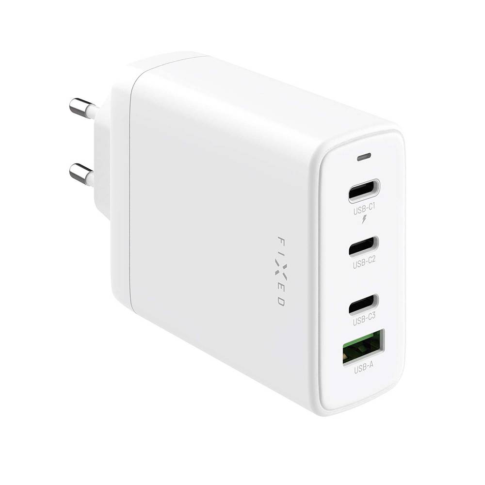 FIXED Ładowarka sieciowa GAN,120W, 3xUSB-C, 1XUSB-A
