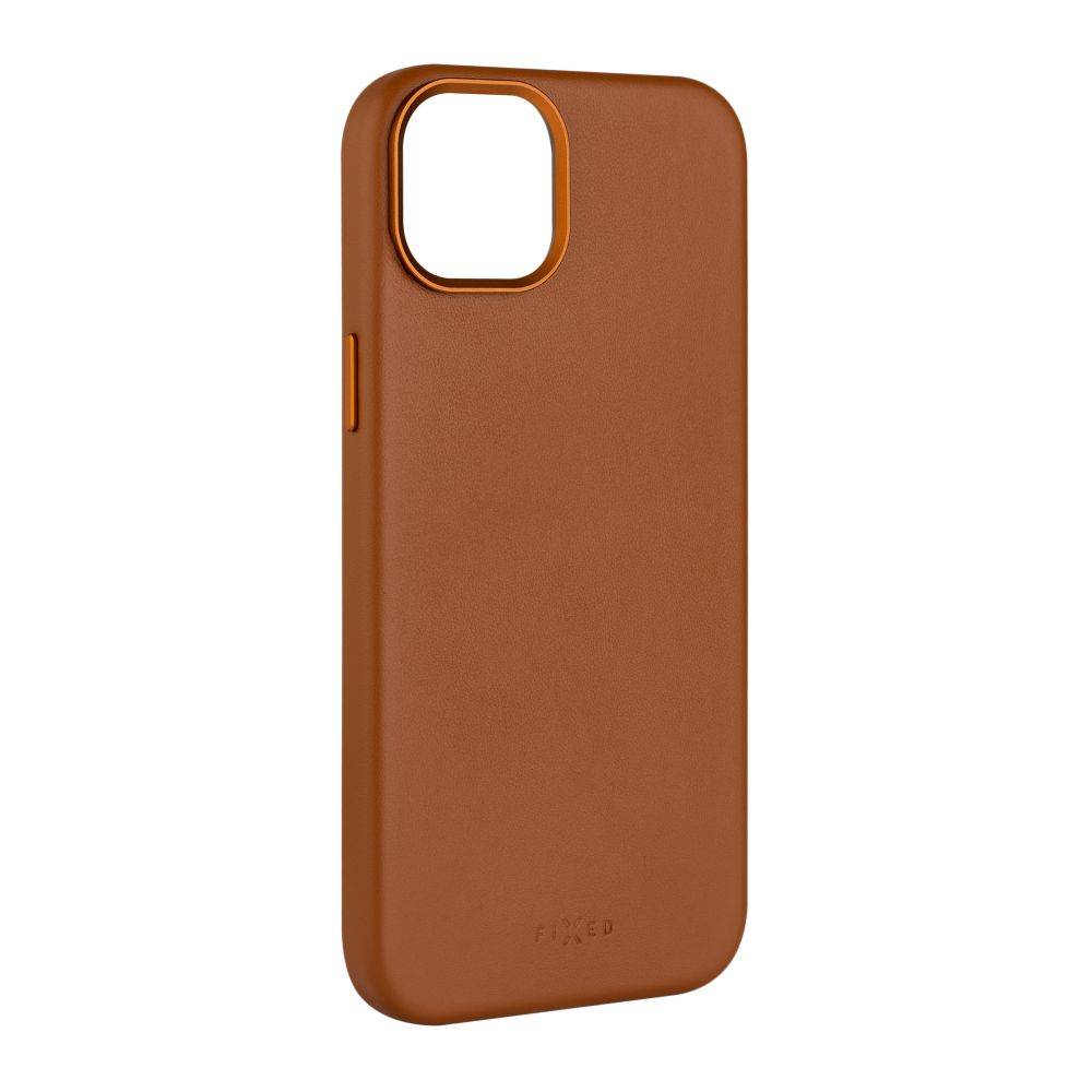 FIXED MagLeather etui do Apple iPhone 15 Plus, brązowe