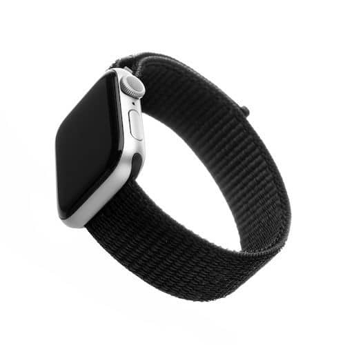 FIXED Nylon Strap do Apple Watch 42/44/45/49mm - black