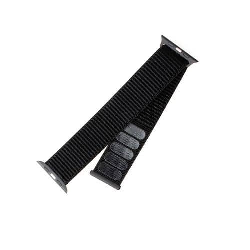 FIXED Nylon Strap do Apple Watch 42/44/45/49mm - black
