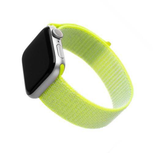 FIXED Nylon Strap do Apple Watch 42/44/45/49mm - lime