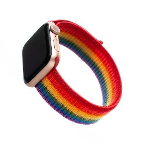 FIXED Nylon Strap do Apple Watch 42/44/45/49mm - rainbow