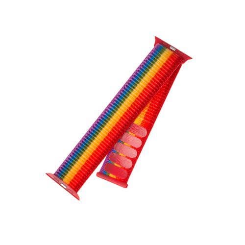 FIXED Nylon Strap do Apple Watch 42/44/45/49mm - rainbow