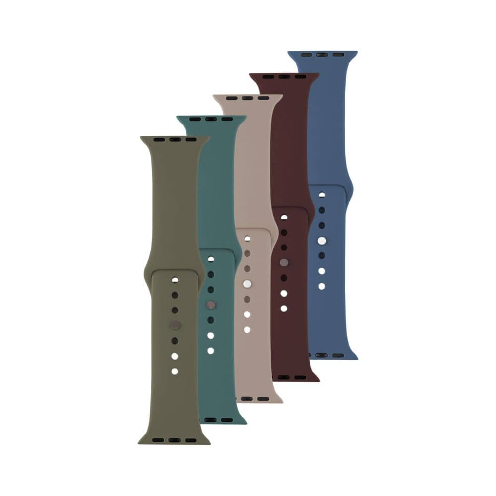 FIXED Silicone Strap for Apple Watch 42/44/45/46/49mm set of 5 pcs v1