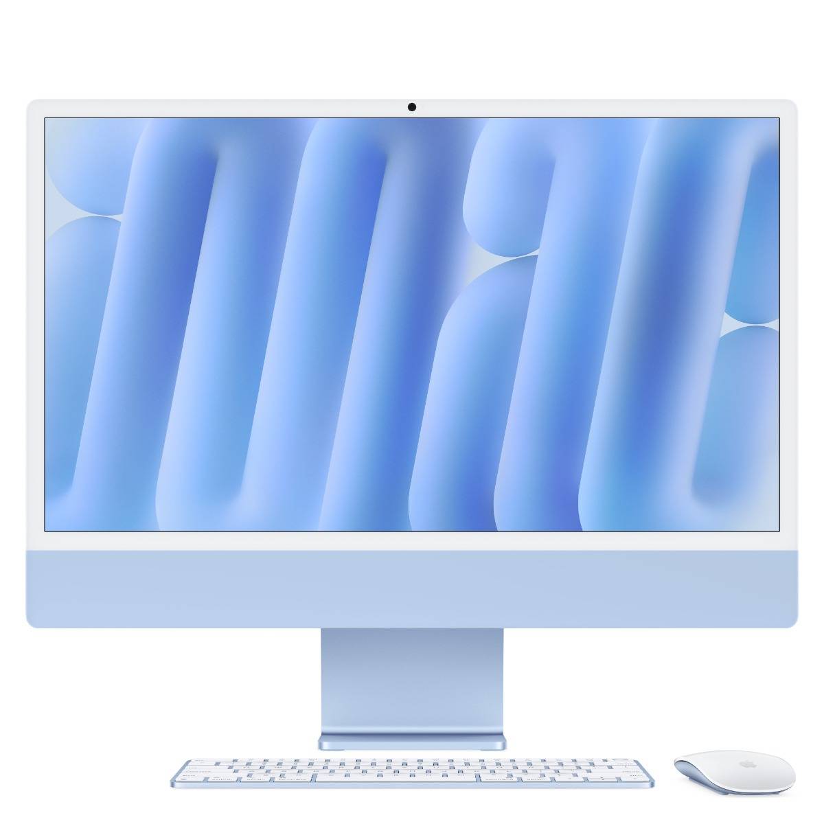 24-inch iMac with Retina 4.5K display: Apple M4 chip with 10‑core CPU and 10‑core GPU, 16GB RAM, 256GB SSD - Blue