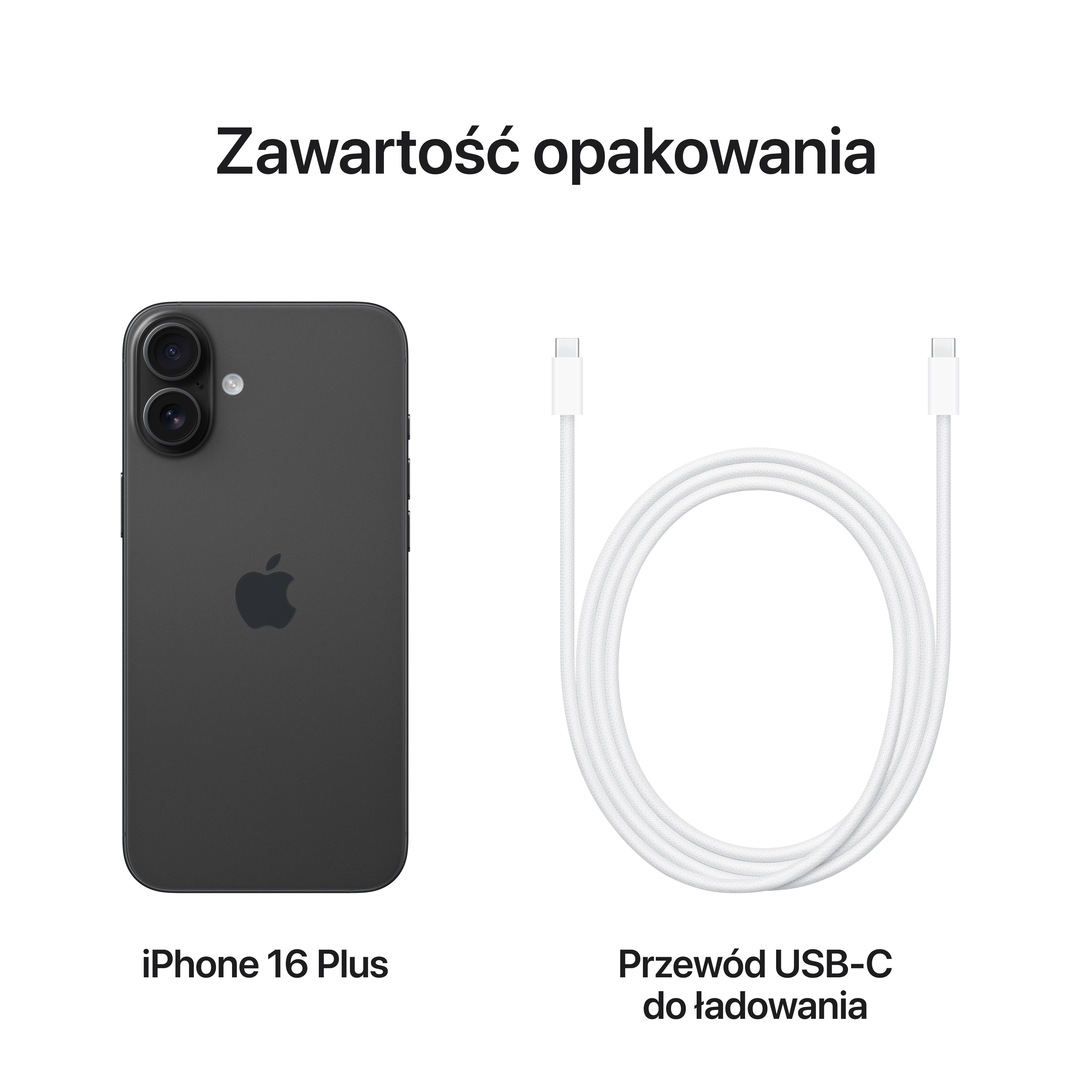 iPhone 16 Plus 128GB Black | iMad - Autoryzowany Sprzedawca