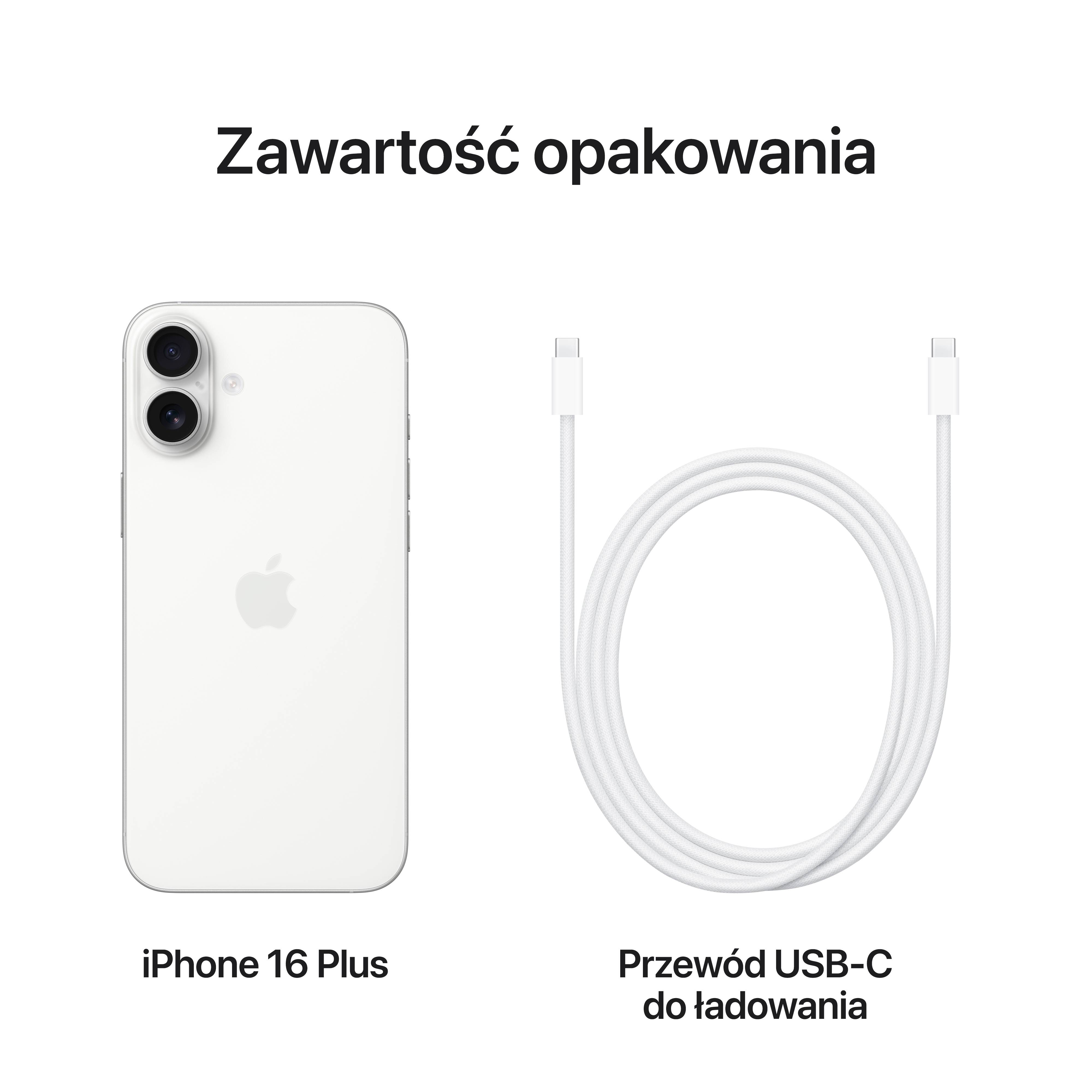 iPhone 16 Plus 128GB White | iMad - Autoryzowany Sprzedawca