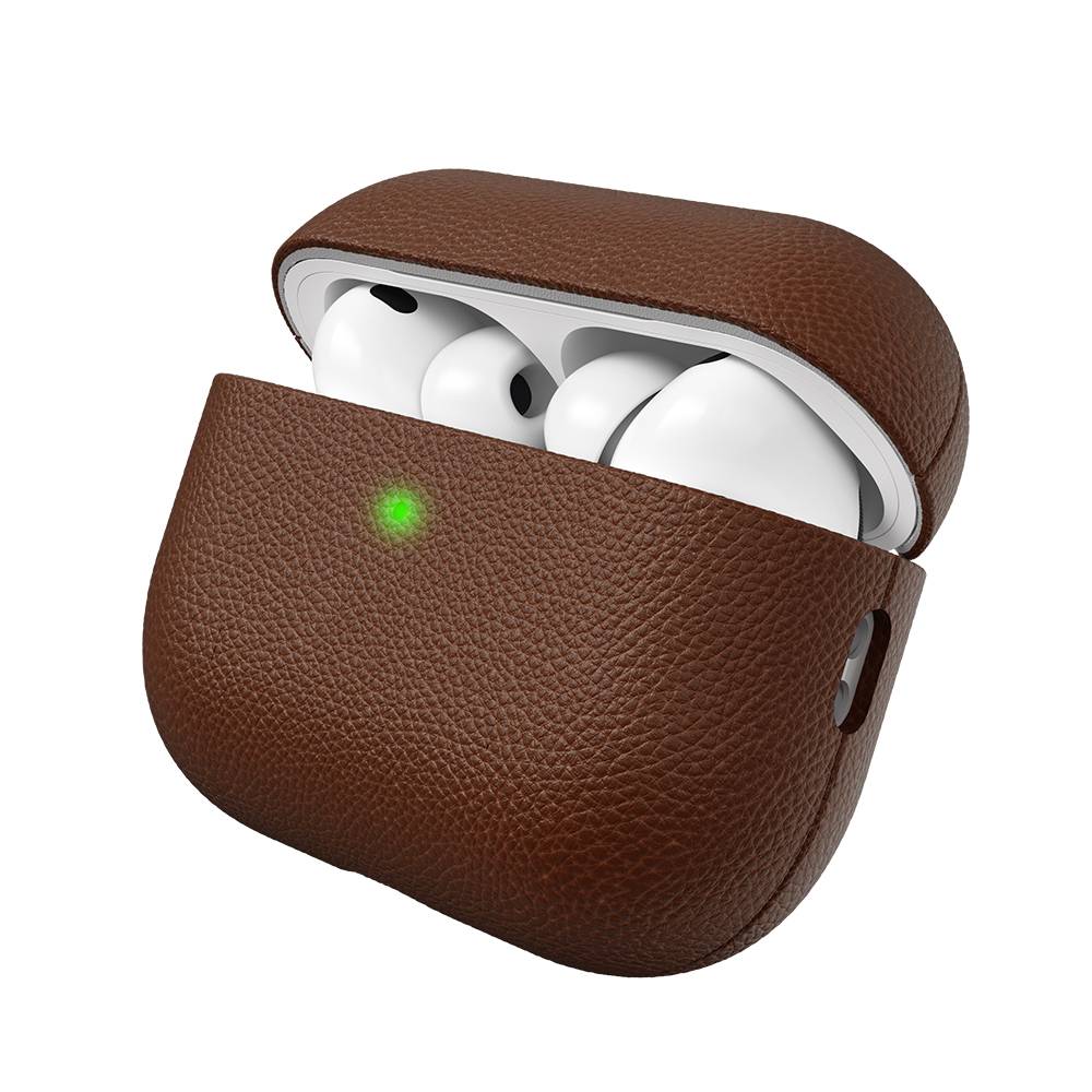 KeyBudz Artisan Leather Case - skórzane etui ochronne do AirPods Pro 3 (natural brown)
