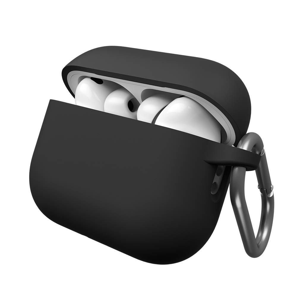 KeyBudz Elevate Keychain - silikonowe etui ochronne do AirPods Pro 3 (black)