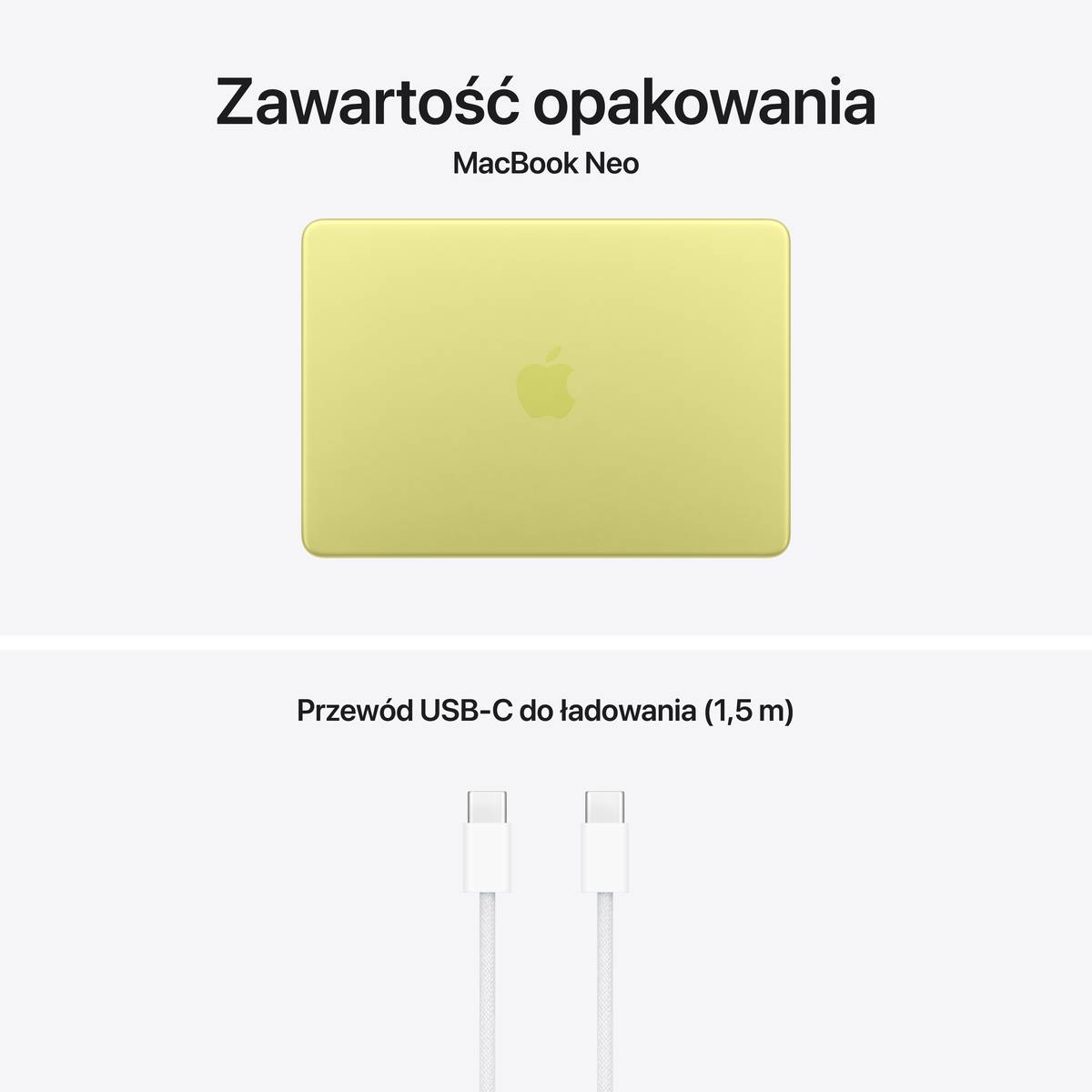 13-inch MacBook Neo: Apple A18 Pro chip with 6-core CPU and 5-core GPU, 8GB RAM, 512GB SSD, Touch ID - Citrus