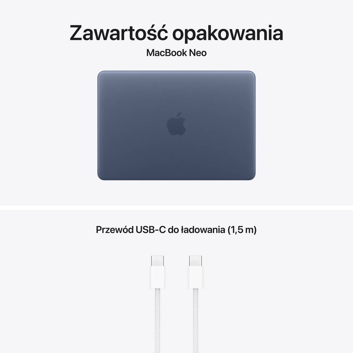 13-inch MacBook Neo: Apple A18 Pro chip with 6-core CPU and 5-core GPU, 8GB RAM, 512GB SSD, Touch ID - Indigo