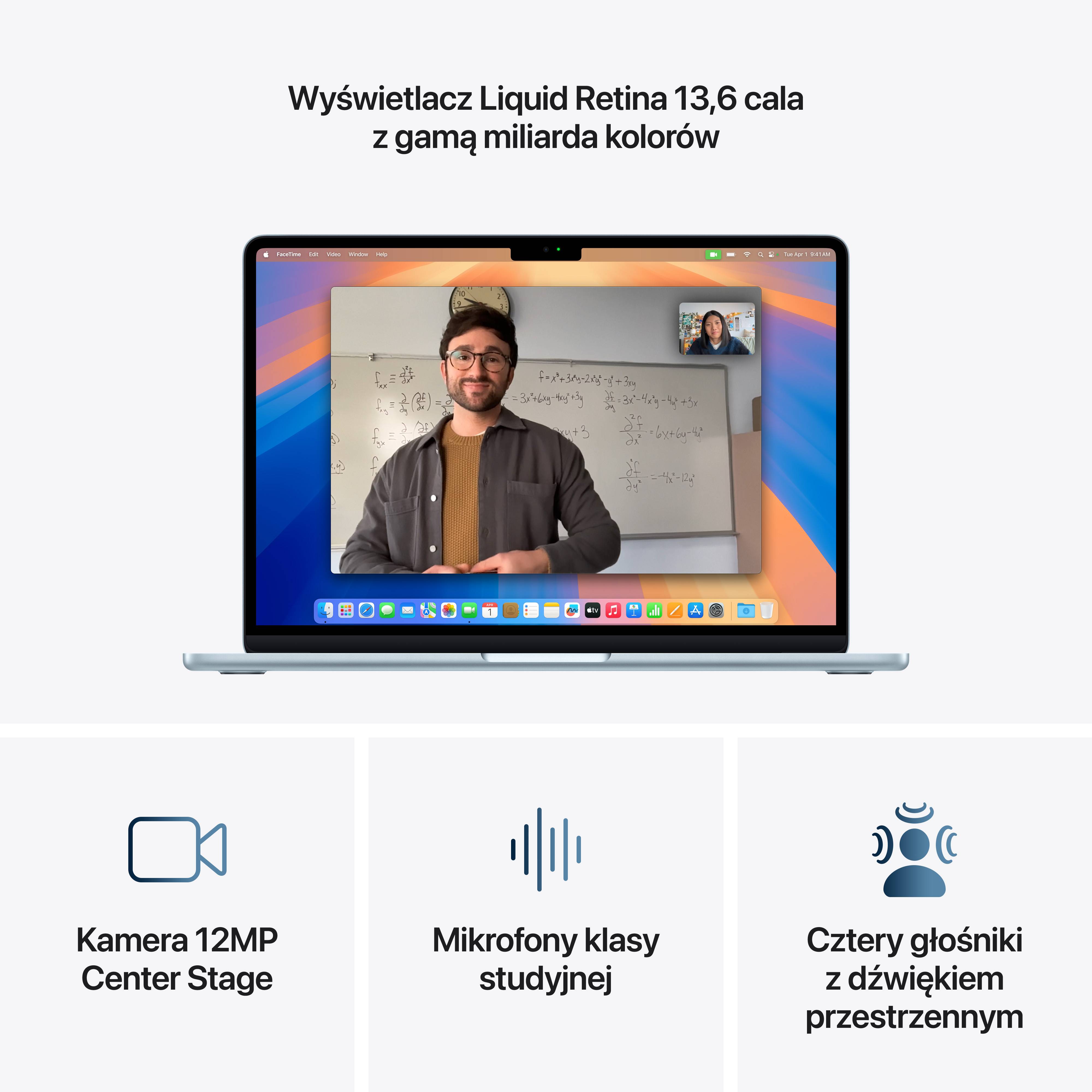 Laptop Apple MacBook Air 13/M3/16GB/256GB/macOS (MC8K4ZEA