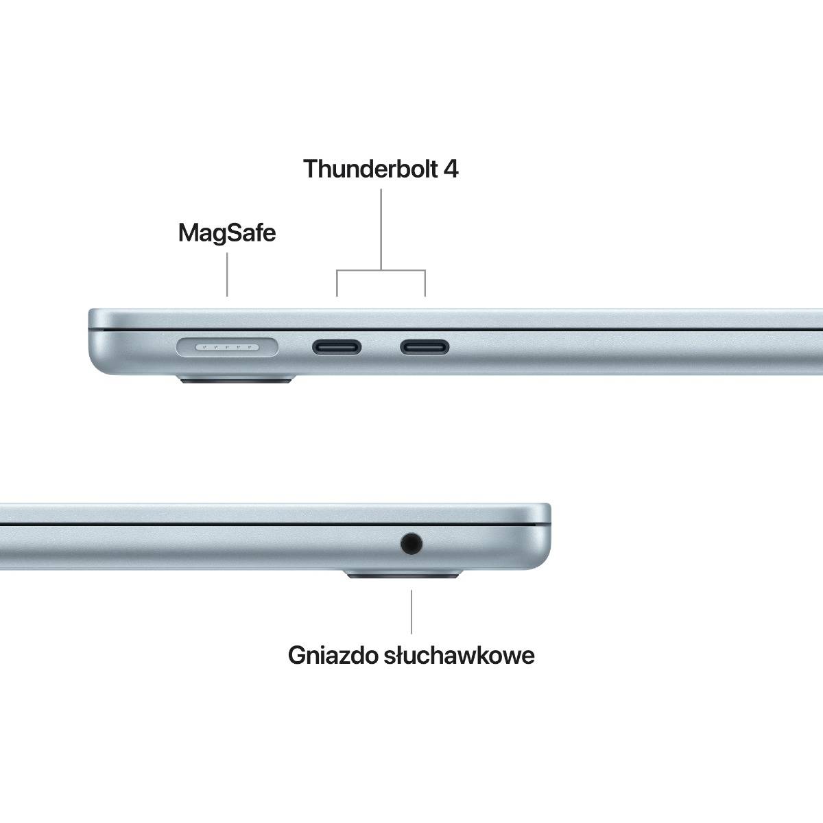 13-inch MacBook Air: Apple M4 chip with 10-core CPU and 10-core GPU, 24GB RAM, 256GB SSD, 70W - Sky Blue