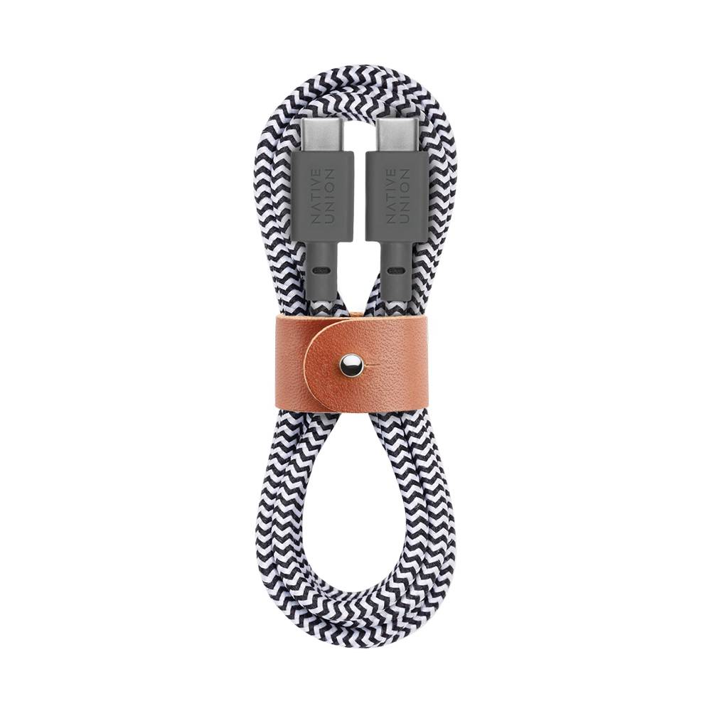 Native Union Belt Cable - kabel USB-C - USB-C, 1,2 m (zebra)
