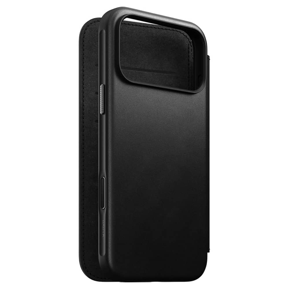 NOMAD Modern Leather Folio - skórzane etui do iPhone 17 Pro Max kompatybilne z MagSafe (black)
