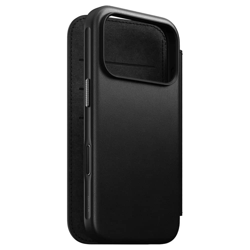 NOMAD Modern Leather Folio - skórzane etui do iPhone 17 Pro kompatybilne z MagSafe (black)