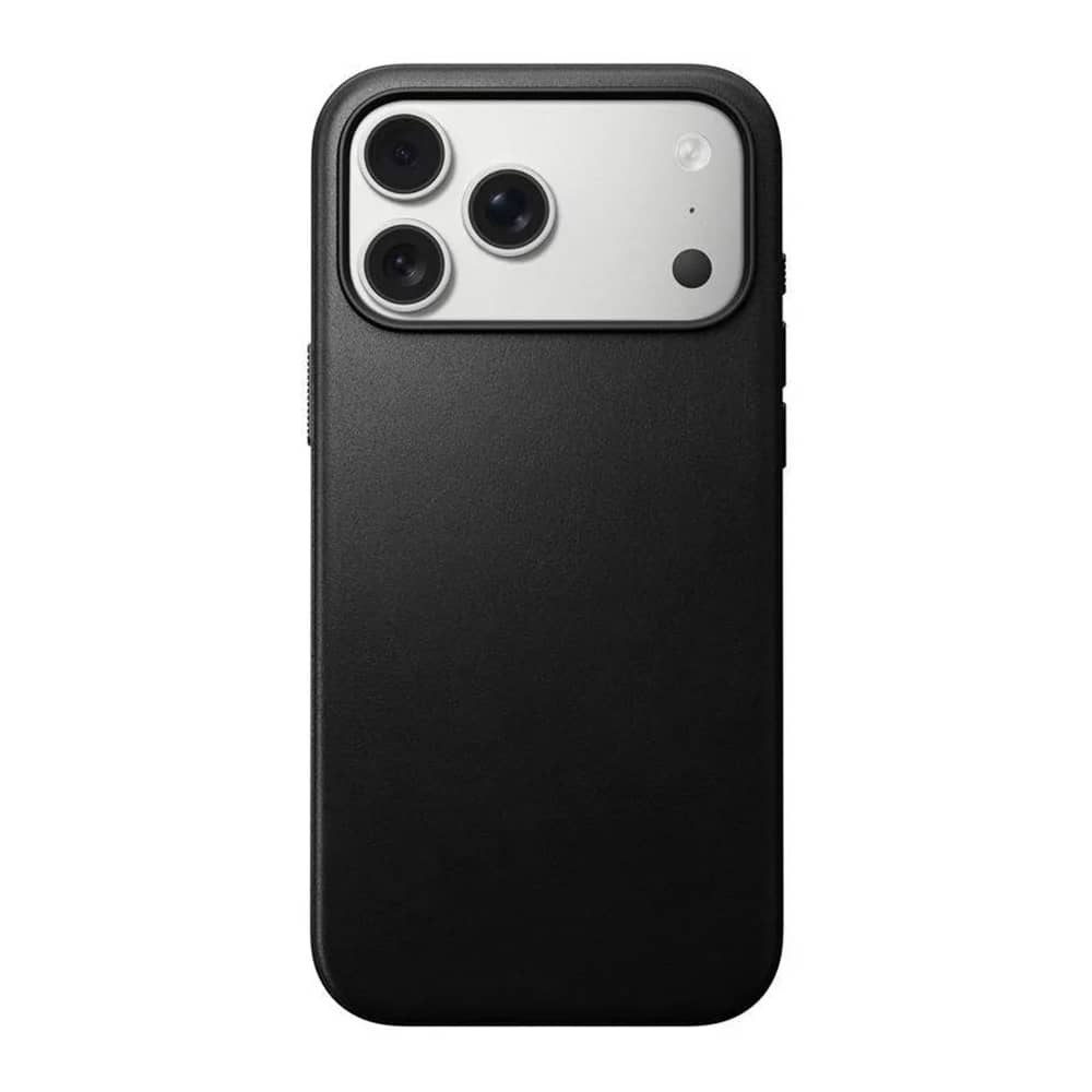 NOMAD Modern Leather Case - skórzane etui do iPhone 17 Pro Max kompatybilne z MagSafe (black)