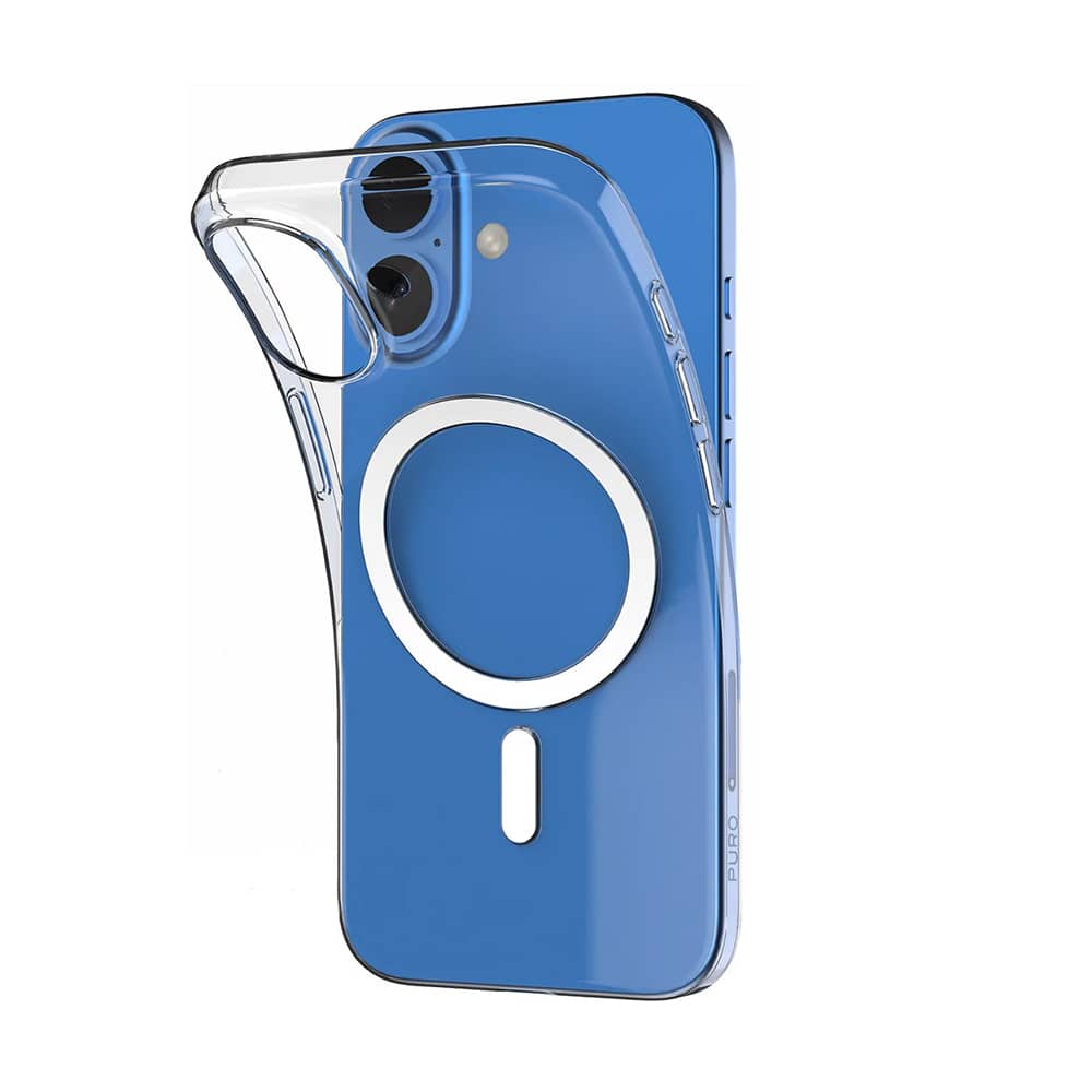 Etui silikonowe Puro 03 Mag MagSafe do iPhone 16 - przezroczyste