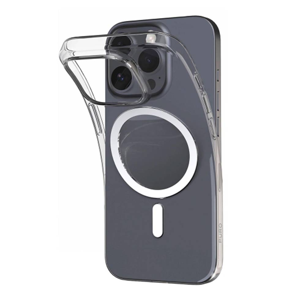 Etui silikonowe Puro 03 Mag MagSafe do iPhone 16 Pro Max - przeroczyste