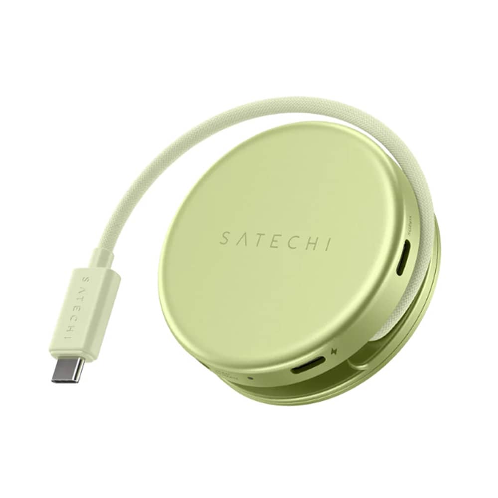 Satechi OntheGo 5-in-1 Multiport Adapter - adapter do urządzeń mobilnych (USB-C 5 Gbps, USB-A 5 Gbps, HDMI 4K, czytnik kart SD 104 MB/s, USB-C PD passthrrough 60W) (citrus)