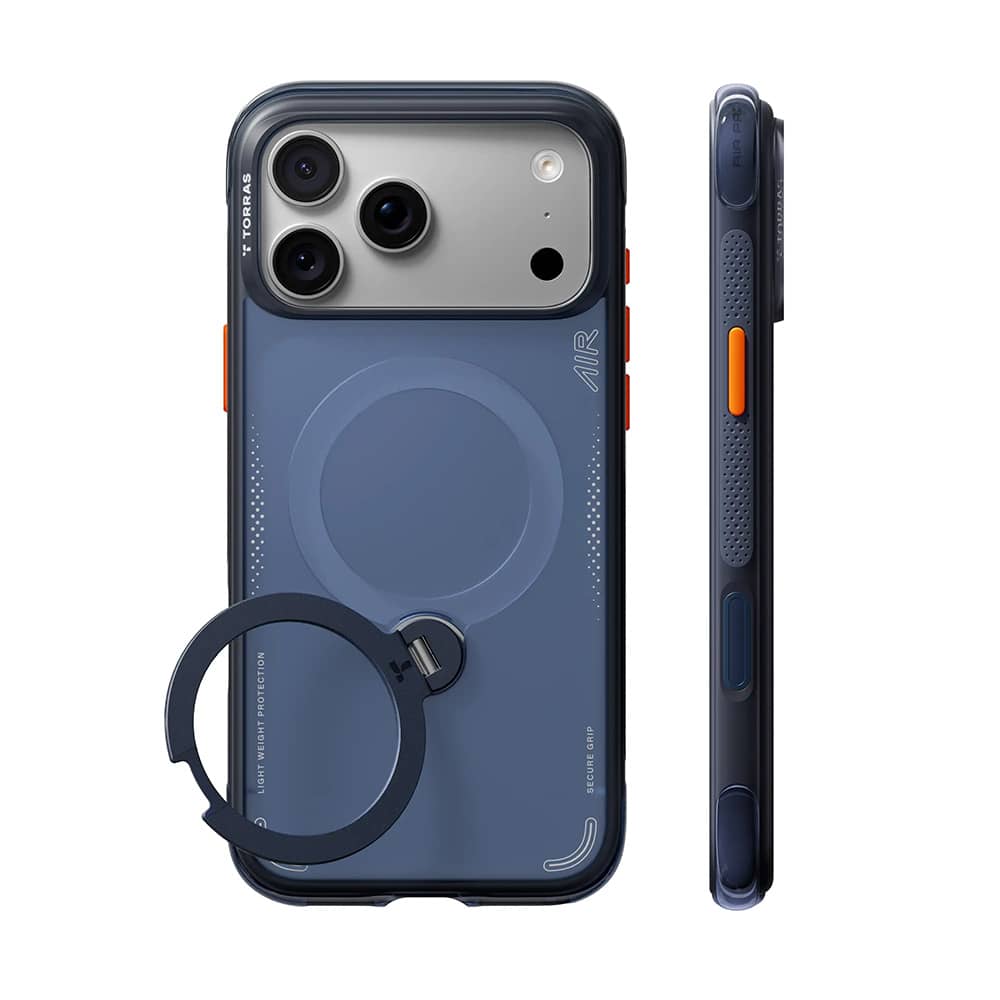 TORRAS Ostand Q3 Air - etui do iPhone 18 Pro / 17 Pro kompatybilne z MagSafe (deep blue)