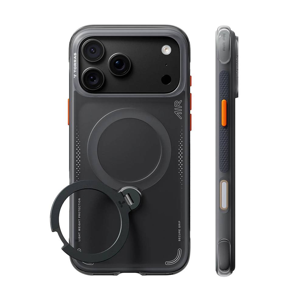 TORRAS Ostand Q3 Air - etui do iPhone 18 Pro / 17 Pro kompatybilne z MagSafe (black)