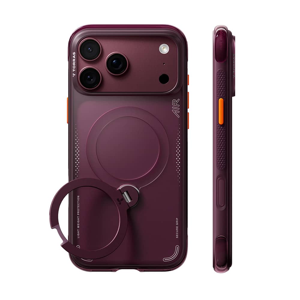 TORRAS Ostand Q3 Air - etui do iPhone 18 Pro Max / 17 Pro Max kompatybilne z MagSafe (cosmic purple)