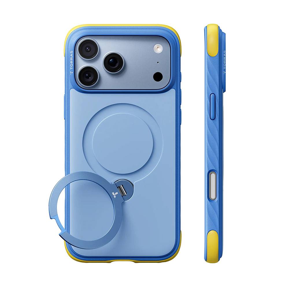 TORRAS Ostand Q3 Rugg - etui do iPhone 18 Pro / 17 Pro kompatybilne z MagSafe (blue)