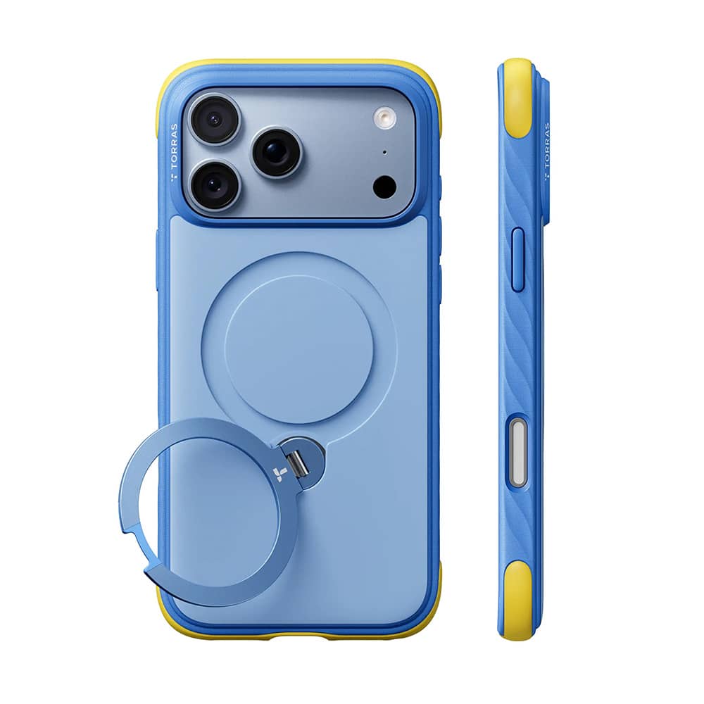 TORRAS Ostand Q3 Rugg - etui do iPhone 18 Pro Max / 17 Pro Max kompatybilne z MagSafe (blue)