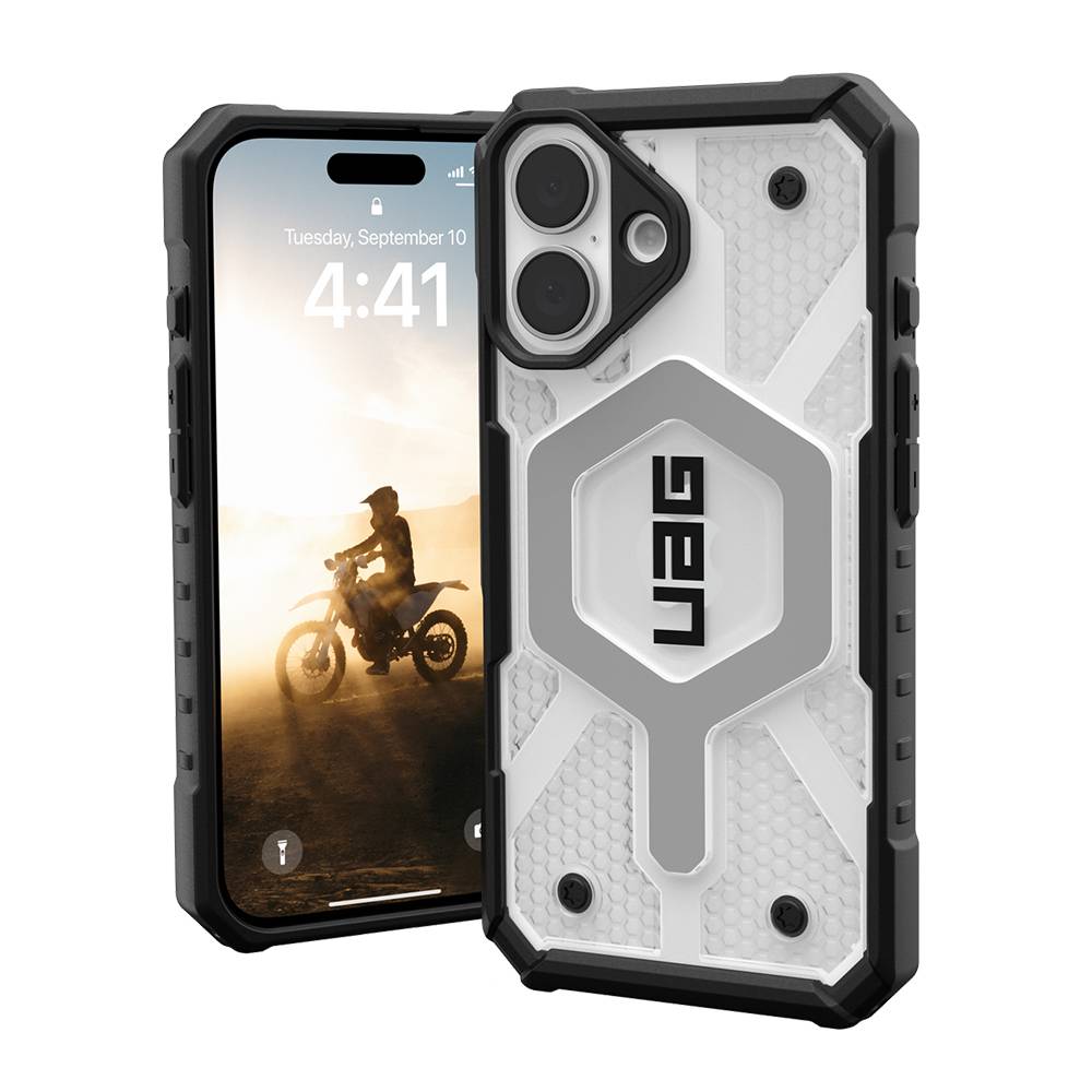 UAG Pathfinder Clear Magsafe - obudowa ochronna do iPhone 16 Plus kompatybilna z MagSafe (ice)