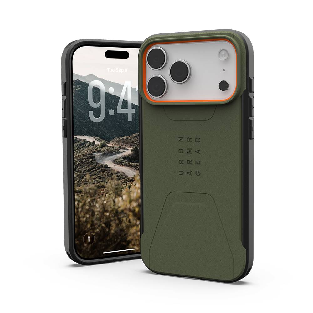 UAG Civilian MagSafe - etui do iPhone 17 Pro Max kompatybilne z MagSafe (olive/orange)