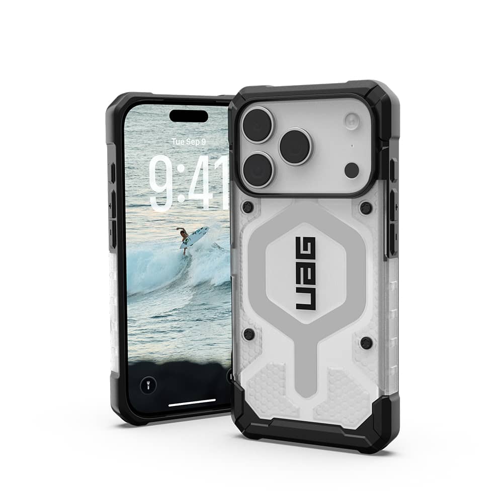 UAG Pathfinder Clear MagSafe - etui do iPhone 17 Pro kompatybilne z MagSafe (ice/silver)